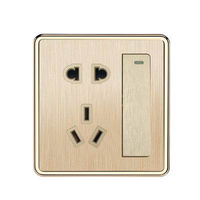 86型墙壁带开关插座带一开双控