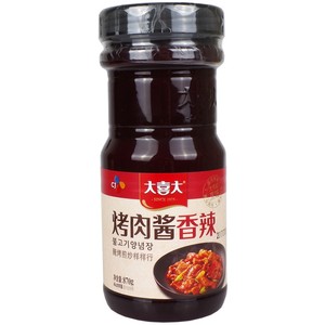 大喜大烤肉酱香辣870g韩式烤肉腌料韩国烧烤黑胡椒酱韩式牛排酱汁