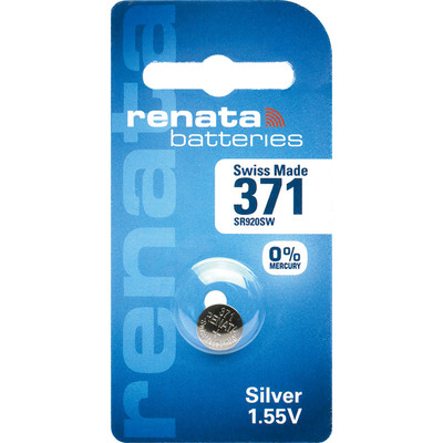 Renata 371纽扣电池SR920SW 原装进口石英手表氧化银电子1.55V
