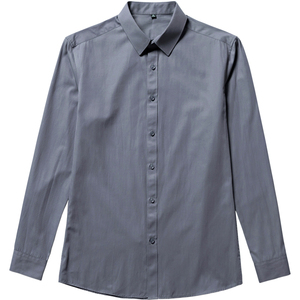 短袖衬衫男士青年商务正装夏季薄棉纯色免烫上班工作服衬衣职业装