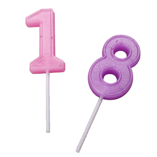 宝宝生日蜡烛浪漫婚礼派对用品无烟儿童生日蛋糕数字蜡烛颜色随机