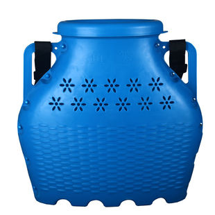 全新鱼篓子装鱼篓装鱼小鱼篓网兜渔具鱼筐鱼篓塑料编织仿竹编户外