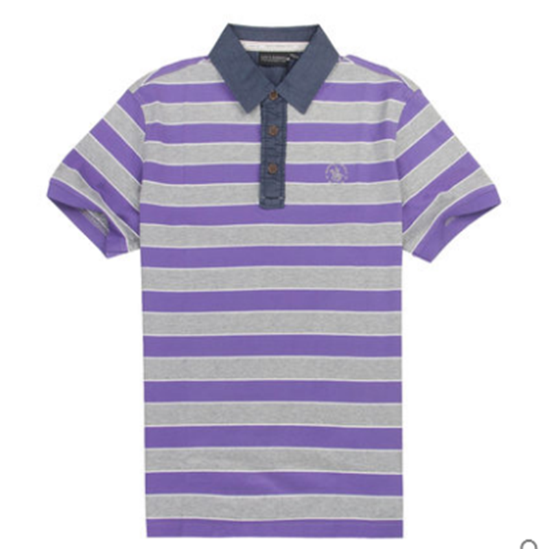 圣大保罗专柜品质行货夏季新款大码男士商务休闲短袖T恤PS12KT316