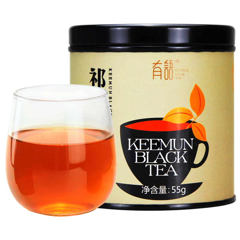 有语祁门红茶特级红茶茶叶红香螺55g罐装红茶祁门原产地