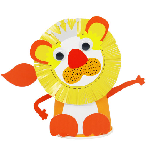 幼儿园纸杯纸盘子儿童立体动物手工作品diy制作材料包半成品小班