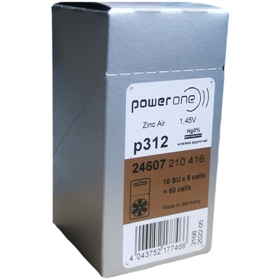 Powerone助听器配件专用电池P312