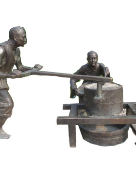 人物玻璃钢户外雕塑园林景观