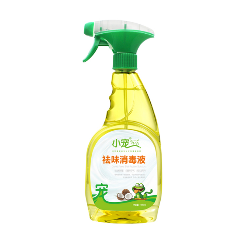 小寵祛味消毒液500ml寵物除味劑貓狗環(huán)境殺菌除臭噴劑尿味噓后水