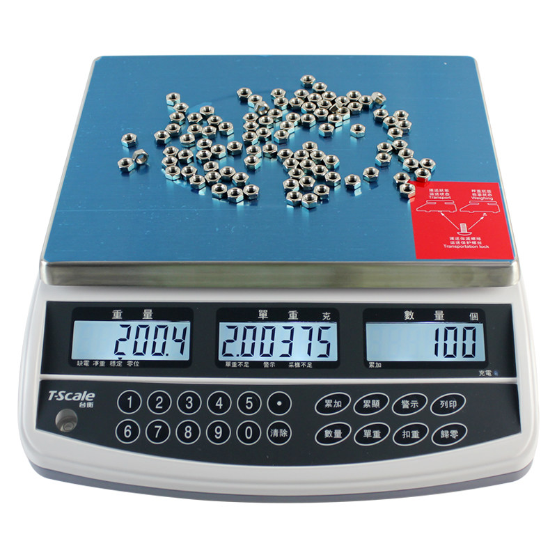 台衡惠而邦电子秤jcs-QHC-3kg6kg15kg30kg惠尔邦电子计数秤桌称