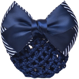 头花女职业盘发护士网兜发网银行酒店空姐工作上班用发夹初炫饰品