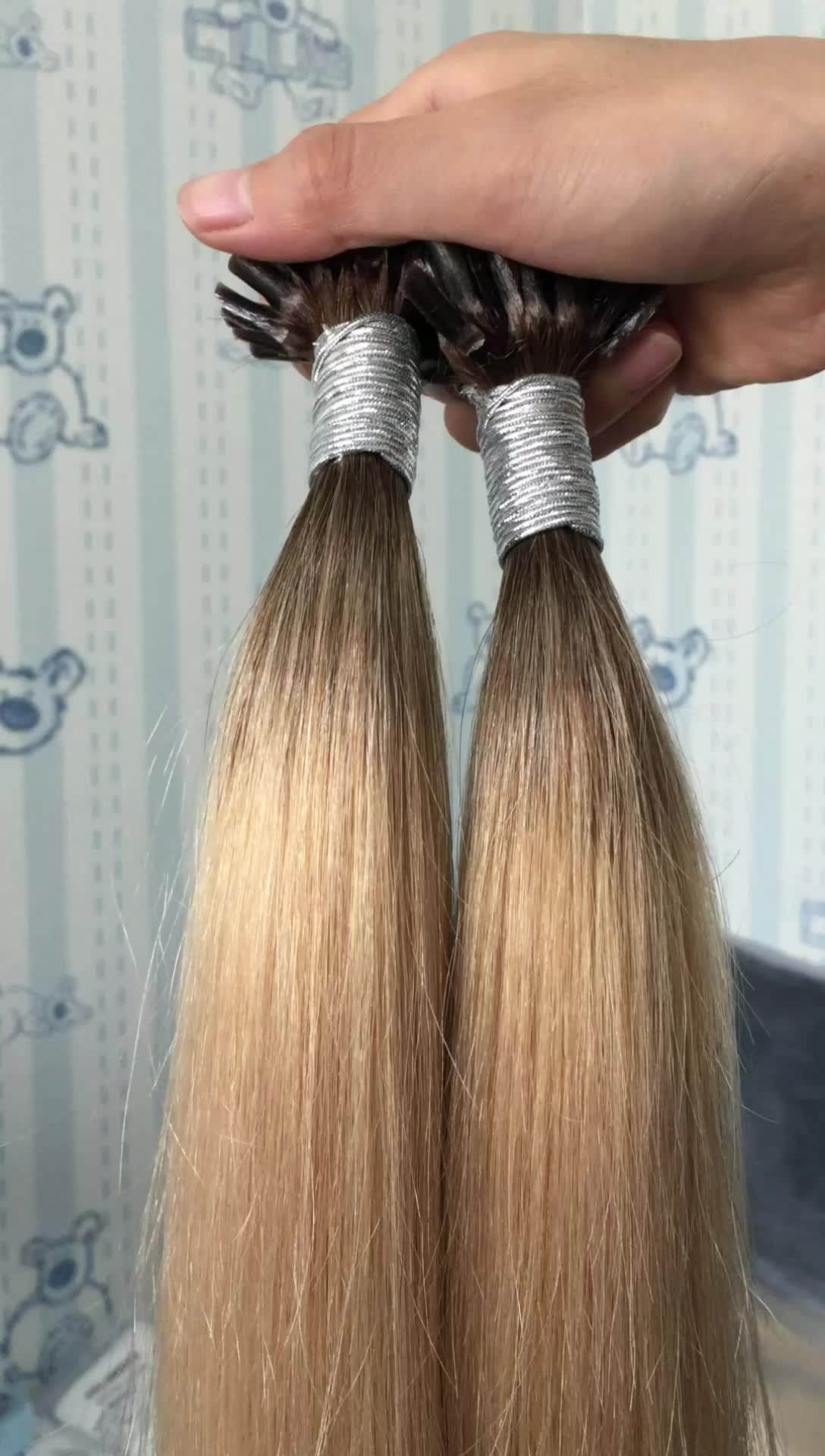 Hot Selling 100 Remy Human Hair Keratin Fusion Balayage U Tip Hair