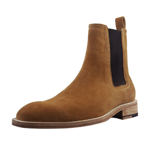 奈瑟手工制作切尔西靴男真皮短靴非fog侃爷欧美高街潮牌复古男靴