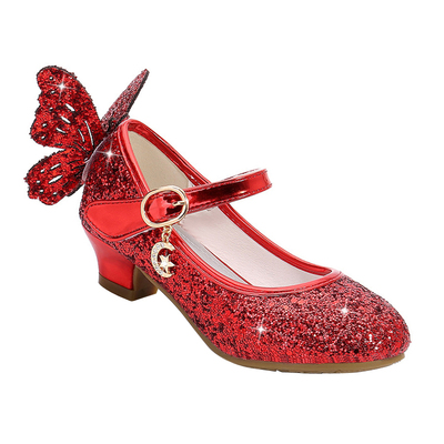 女童公主鞋水晶鞋儿童高跟鞋