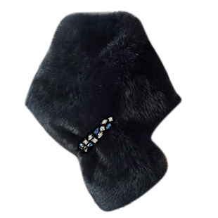 大獭兔毛绒濑兔毛毛领子真皮草围巾围脖女冬季百搭加厚假领子韩版