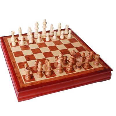 花梨木国际象棋双元实木