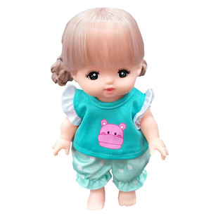 25-30cm米露娃娃衣服配件印花河马喇叭袖两件套绿油油满50元包邮