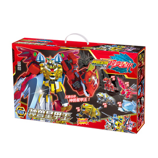 神兽金刚3之超变星甲超人玩具五6合体王变形战队天神地兽青龙套装