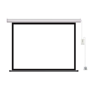 投影幕布电动幕布家用办公自动升降100寸120寸150寸高清壁挂定制遥控投影仪屏幕