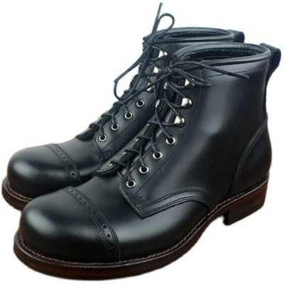 定制阿美咔叽复古牛皮底手工鞋