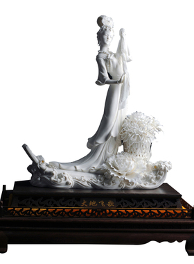 小号作品签名人物美女摆件