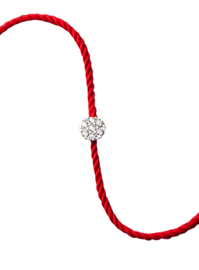 慢生活925纯银手链女款原创镶钻