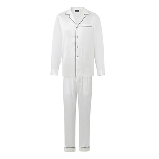 王鹤棣同款SILKYMIRACLE真丝睡衣男士套装明星家居服可定制送礼物