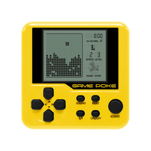 日本迷你gamepoke钥匙扣挂件怀旧款掌上小型俄罗斯方块游戏机掌机