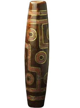 小众真品西藏铜丝民族风老天珠