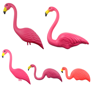 创意ins仿真火烈鸟婚庆摆件火烈鸟摆设塑料模型可爱动物装饰礼品