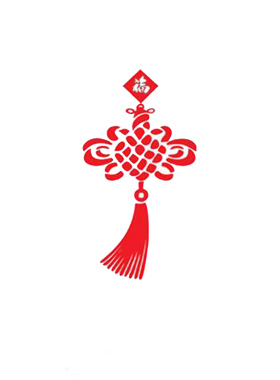 中国结亚克力水晶过道电视背景墙