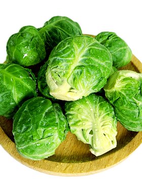 新鲜孢子甘蓝炒菜生吃沙拉蔬菜
