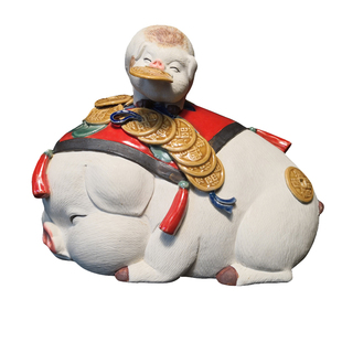 推荐猪生肖丁财两旺装饰品陶瓷摆件石湾公仔福气吉祥物实拍