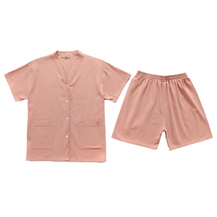 艾灸服纯棉前后开衫刮痧拔罐服开背理疗男女系扣针灸按摩服专用