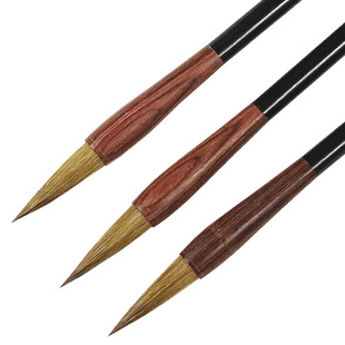 赋比兴宣笔 狼毫毛笔 行书专用毛笔 狼毫提斗毛笔 王羲之兰亭序书法斗笔 高档精品宣笔湖笔