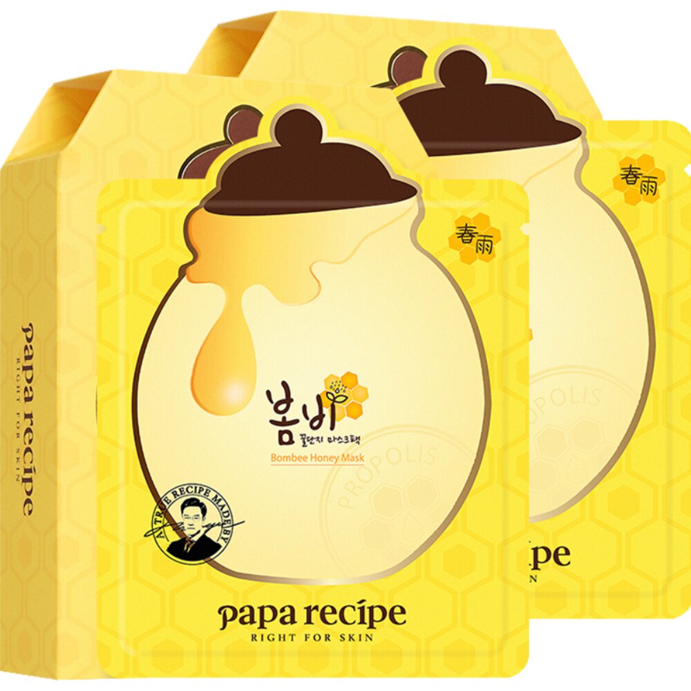 【自营】papa recipe/春雨面膜蜂蜜补水保湿修护韩国原装10片*2盒