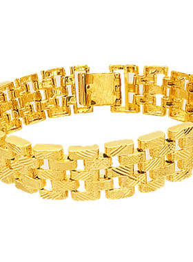 宽坦克手表手链沙金铜镀金霸气男