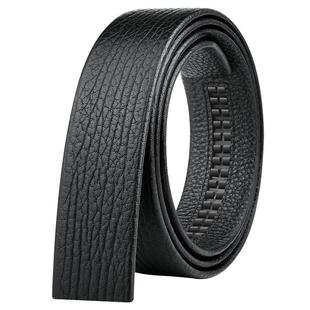 卡帝乐鳄鱼皮带男士真皮不带头自动扣无头腰带纯头层牛皮裤带条