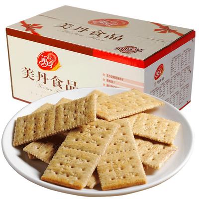 美丹粗粮苏打饼干批发整箱全麦