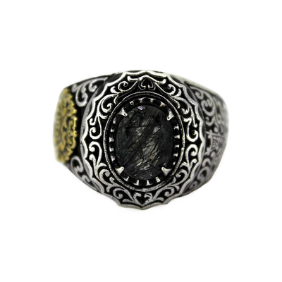 十字架开口纯银戒子