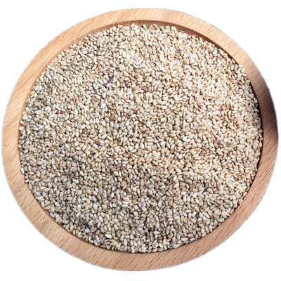 新粮农家自产脱皮铁锅现炒现发香熟白芝麻仁即食五谷杂粮500g包邮