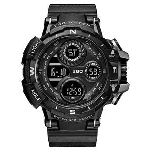 正港ZGO手表男款青少年男孩男童机械儿童初中学生运动防水电子表