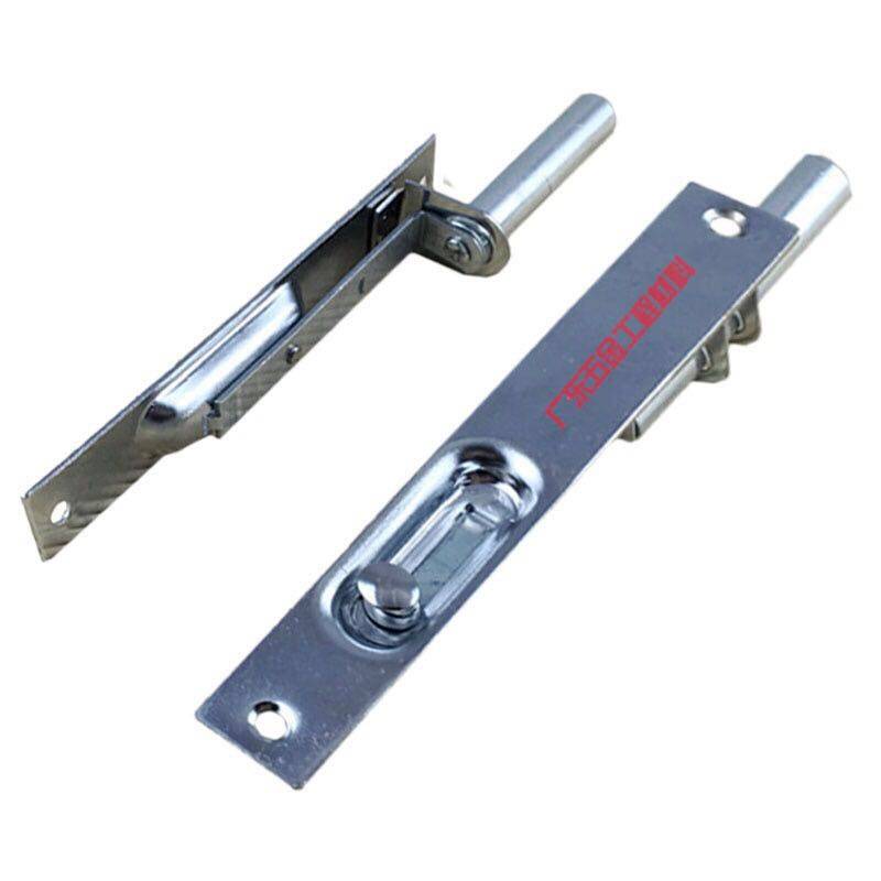 步阳老式防盗门插销 6寸8寸方头不锈钢暗插子母对开大门上下天地