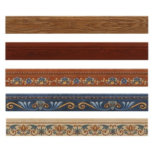 全瓷踢脚线欧式客厅地脚线北欧木地板卧室墙角线美式仿古地角线