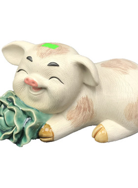 生财公仔工艺品摆件石湾陶瓷