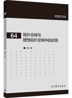【官方正版】拓扑空间与线性拓扑空间中的反例 汪林 高等教育出版社 高等院校理工科学生研究生教师参考书 可数性公里