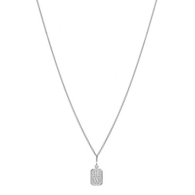 同款HWLOGO网红防过敏吊坠项链