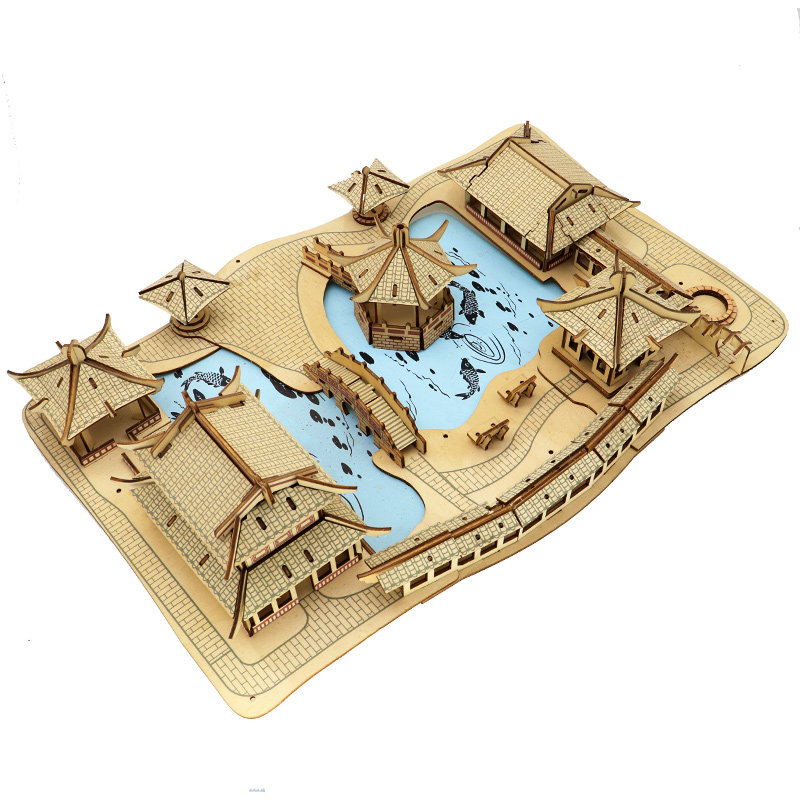 diy手工艺建筑模型3d立体拼图