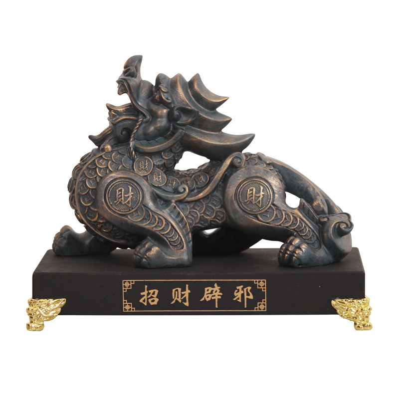 大象摆件中式风仿古董酒柜装饰品