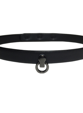 原创手工刻字项圈少女disco真皮