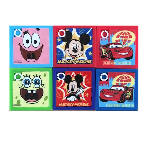 出口儿童小玩具滑块拼图益智怀旧滑动平面魔方幼儿园男女派对礼物